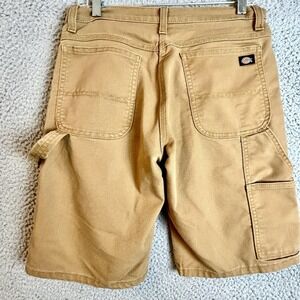 Dickies Flex Regular Fit Duck Carpenter Shorts Mens 30 Brown Canvas DX802SBD